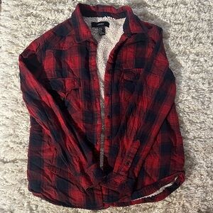 Red and Black Plaid Shacket